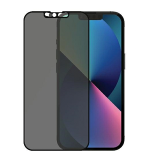 PanzerGlass Γυαλί προστασίας Fullcover MICROFRACTURE ANTIBACTERIAL Privacy CamSlider Edge-to-Edge Case Friendly 0.3MM για Apple iPhone 13, 13 PRO 6.1 - ΜΑΥΡΟ - P2748