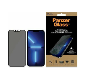 PanzerGlass Γυαλί προστασίας Fullcover MICROFRACTURE ANTIBACTERIAL Privacy Edge-to-Edge Case Friendly 0.3MM για Apple iPhone 13 PRO MAX 6.7 - ΜΑΥΡΟ - PG-PROP2746