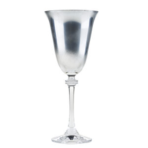 Ποτήρι Κρασιού σε Ασημί Απόχρωση ΝΒ159, nv23-03-03000-0083-krasiou