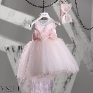 Βαπτιστικό Φορεματάκι για κορίτσι Ροζ EXC6308, Vinteli, vn-24-EXC6308