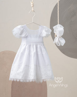 Βαπτιστικό Φορεματάκι για Κορίτσι Evita, 260 Angel Wings, aw-260