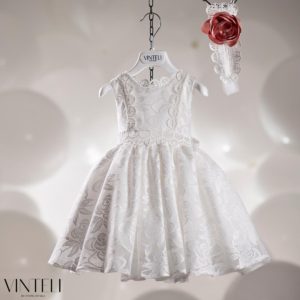 Βαπτιστικό Φορεματάκι για κορίτσι Ιβουάρ CLS6319, Vinteli, vn-24-CLS6319