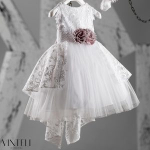 Βαπτιστικό Φορεματάκι για κορίτσι Ιβουάρ-Λευκό EXC6305, Vinteli, vn-24-EXC6305