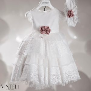 Βαπτιστικό Φορεματάκι για κορίτσι Ιβουάρ CLS6312, Vinteli, vn-24-CLS6312