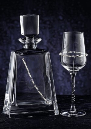 Ασημένιο Σετ Γάμου Καράφα – Ποτήρι 584 Silver 925|| Georgiou, sg-set584