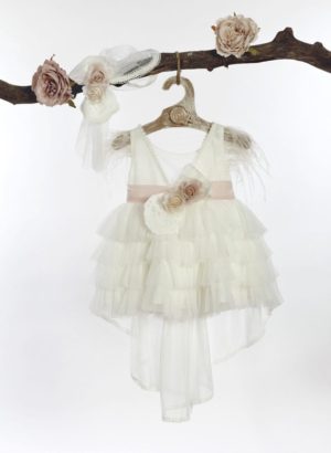 Βαπτιστικό φορεματάκι για κορίτσι Λευκό Φ-585, Lollipop, bls-22-f-585