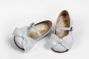 Χειροποίητο Βαπτιστικό Παπουτσάκι για Κορίτσι Περπατήματος Λευκό Κ467Α, Everkid, ever-s24-K467A