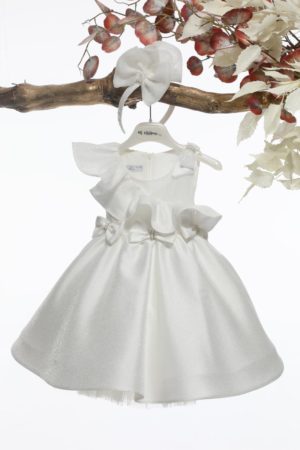 Βαπτιστικό Φορεματάκι για Κορίτσι Ιβουάρ Κ4589Ι, Mi Chiamo, mc-24-K4589I