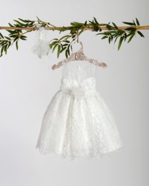 Βαπτιστικό Φορεματάκι για Κορίτσι Λευκό ΦΔ-2405, Lollipop, bls-24-FD-2405