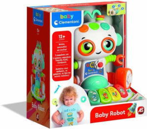 Baby Clementoni Βρεφικό Εκπαιδευτικό Baby Robot 12m+, As Company, as-1000-63330