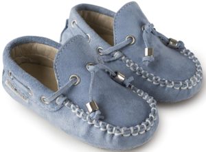 Babywalker Βαπτιστικό Παπουτσάκι Περπατήματος για Αγόρι Καστόρινο Δετό Μοκασίνι BW4139 Σιέλ, bw20-BW4139-light-blue
