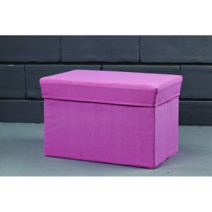 Κουτί - Σκαμπώ Βάπτισης Πτυσσόμενο Ροζ (45x30x30cm) - MDF, nv-21-60.00700.002-roz