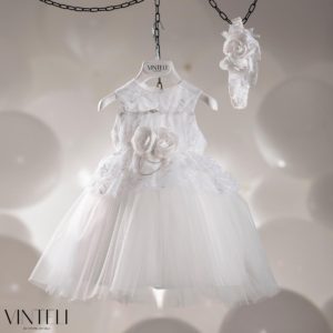 Βαπτιστικό Φορεματάκι για κορίτσι Ιβουάρ CLS6314, Vinteli, vn-24-CLS6314