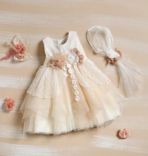 Βαπτιστικό φορεματάκι για κορίτσι Φ-326, Lollipop, bls-19-f-326