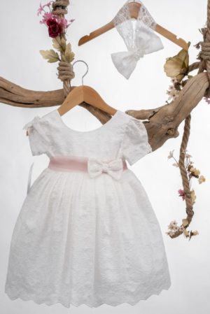 Βαπτιστικό Φόρεμα για κορίτσι Λευκό Κ139 Mak Baby, mak-k139