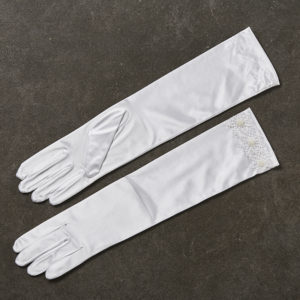 Νυφικά Γάντια σε Λευκό Χρώμα 9039-14, nv-02.03800.0101