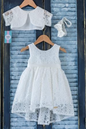 Βαπτιστικό φορεματάκι για κορίτσι Κ82 mak baby, mak-k82