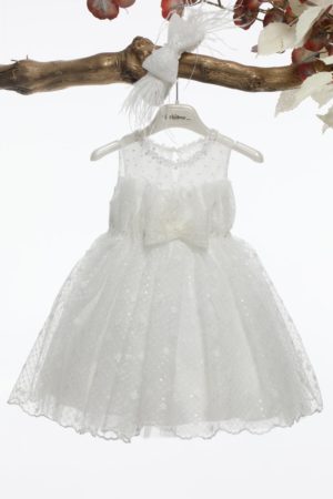 Βαπτιστικό Φορεματάκι για Κορίτσι Ιβουάρ Κ4594-Ι, Mi Chiamo, mc-24-K4594-I
