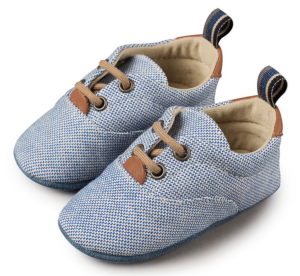 Babywalker Βαπτιστικό Παπούτσι Αγκαλιάς - Δετό Sneaker Μπλε Ρουά από Ύφασμα & Δέρμα MI1064, bw20-mi1064-royal