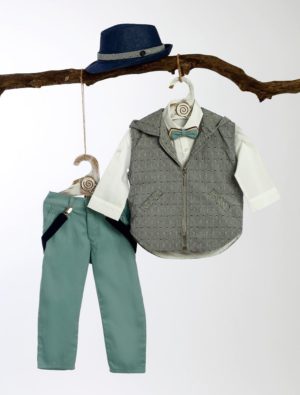 Βαπτιστικό Κοστουμάκι για Αγόρι Πράσινο ΚΔ-11, Lollipop, bls-23-kd-11