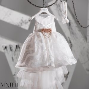 Βαπτιστικό Φορεματάκι για κορίτσι Ιβουάρ EXC6307, Vinteli, vn-24-EXC6307