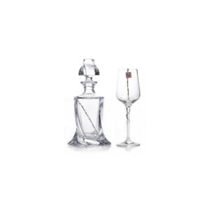 Ποτήρι Κρασιού ή Σαμπάνιας με Ασημί Λεπτομέρειες 4625, nv-03.03000.1613