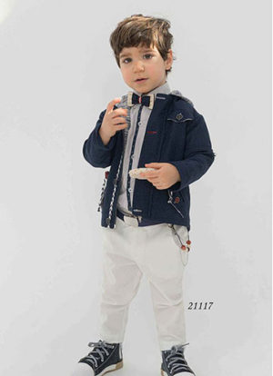 Βαπτιστικό κοστουμάκι για αγόρι 22117, Bonito, bon-21117