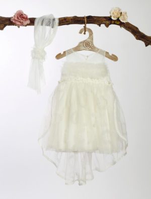 Βαπτιστικό Φορεματάκι για Κορίτσι Ιβουάρ ΦΛ-608, Lollipop, bls-23-fl-608