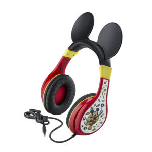 Mickey Mouse Ενσύρματα Ακουστικά με Ασφαλή Μέγιστη Ένταση (Κόκκινο/Κίτρινο/Μαύρο) 3+ - eKids, grg-MK-140