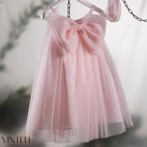 Βαπτιστικό Φορεματάκι για κορίτσι Ροζ PRM6323B, Vinteli, vn-24-PRM6323B