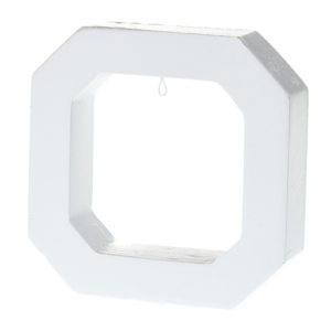 Κεραμική Κορνίζα Τετράγωνη Λευκό (10x10x2,2cm) Κ437, nv23-30-00001-437-lefko