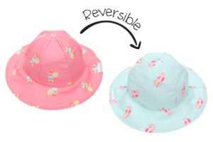Καπέλο Διπλής Όψης UPF 50+ – Mermaid Ροζ/Σιέλ - FlapJackKids, bws-FJKPG526-roz-siel
