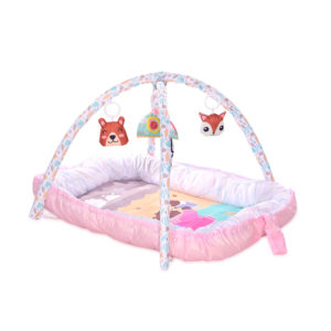 Lorelli Φωλιά - Χαλάκι Δραστηριοτήτων Playmat Baby Nest Pink 0m+ 10300450002, lo-10300450002