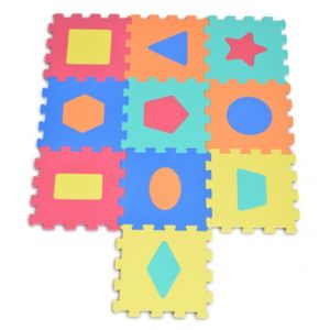 Παζλ Δαπέδου Γεωμετρικά Σχήματα 10τμχ.1043B3 Shape Mat 3800146221812 - Moni Toys, moni-108823