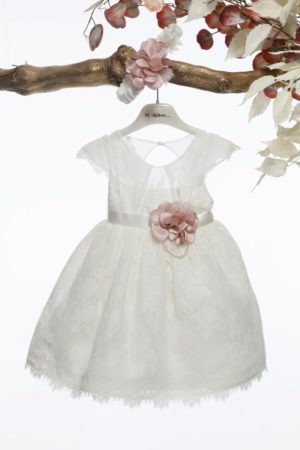 Βαπτιστικό Φορεματάκι για Κορίτσι Ιβουάρ Κ4586, Mi Chiamo, mc-24-K4586