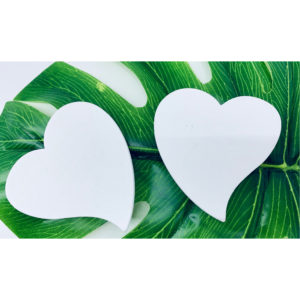 Ξύλινες Καρδιές Λευκές 7 cm συσκευασία 50τμχ | ΞΚ12, rin-xk12
