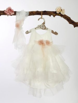Βαπτιστικό Φορεματάκι για Κορίτσι Ιβουάρ ΦΛ-612, Lollipop, bls-23-fl-612