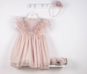 Βαπτιστικό φορεματάκι για κορίτσι Ροζ Vera 9523, Bambolino, bmb-9523