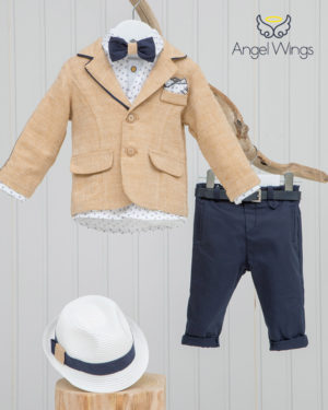 Βαπτιστικό κοστουμάκι για αγόρι 128, Angel Wings, aw-20-128