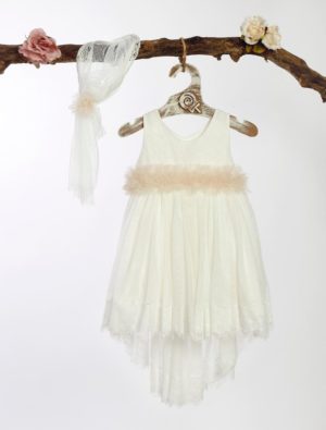 Βαπτιστικό Φορεματάκι για Κορίτσι Ιβουάρ ΦΛ-611, Lollipop, bls-23-fl-611