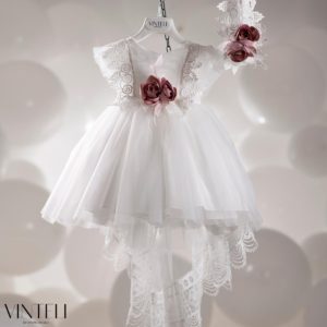 Βαπτιστικό Φορεματάκι για κορίτσι Ιβουάρ CLS6318, Vinteli, vn-24-CLS6318
