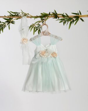 Βαπτιστικό Φορεματάκι για Κορίτσι Λευκό-Βεραμάν Φ-2418, Lollipop, bls-24-F-2418