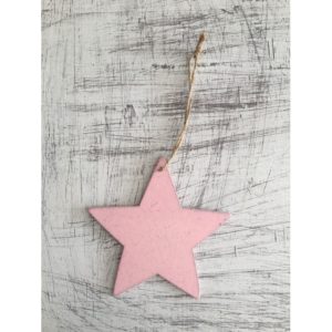 Ξύλινο Αστέρι Ροζ ( 12cm ) | ΤΡ30Ρ, rin-tr30r