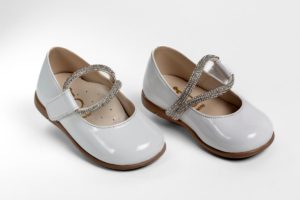 Χειροποίητο Βαπτιστικό Παπουτσάκι για Κορίτσι Περπατήματος Λευκό K461A, Everkid, ever-s24-K461A