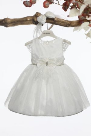 Βαπτιστικό Φορεματάκι για Κορίτσι Ιβουάρ Κ4593Φ, Mi Chiamo, mc-24-K4593F-ivouar