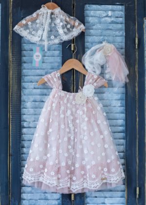 Βαπτιστικό φορεματάκι για κορίτσι Ροζ Κ93Π Mak Baby, mak-k93p