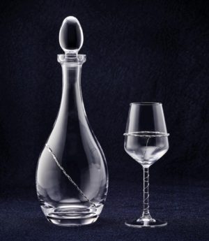 Ασημένιο Σετ Γάμου Καράφα – Ποτήρι 805 Silver 925|| Georgiou, sg-set805