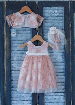 Βαπτιστικό φορεματάκι για κορίτσι Ροζ Κ75Π Mak Baby, mak-k75p