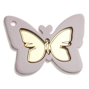 Κεραμικό με Πλέξι Πεταλούδα, Ροζ (8x7cm) - Κ360, nv-25.00071.360-roz