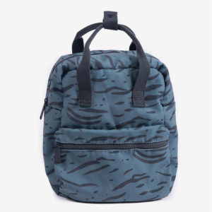 Mini Cotton Backpack Blue Zebra - Minene, bws-11318002110OS